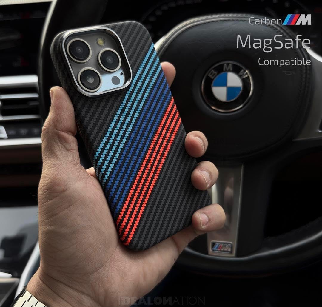 BMW MagSafe Carbon Fiber Case For All iPhone Models